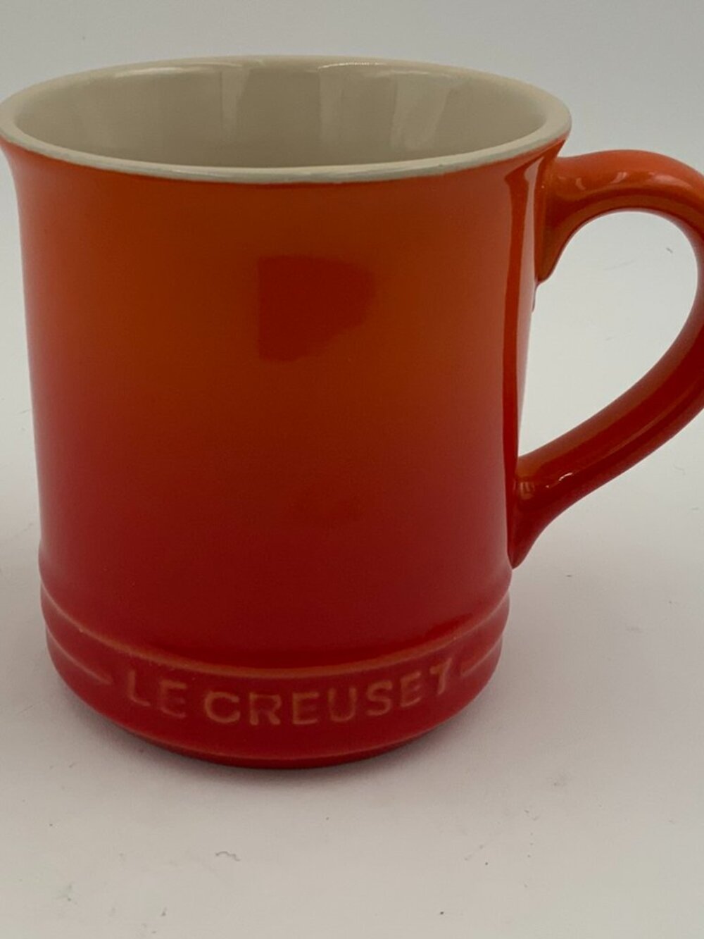 NWOT Le Creuset FLAME Orange Red Ombre Mug